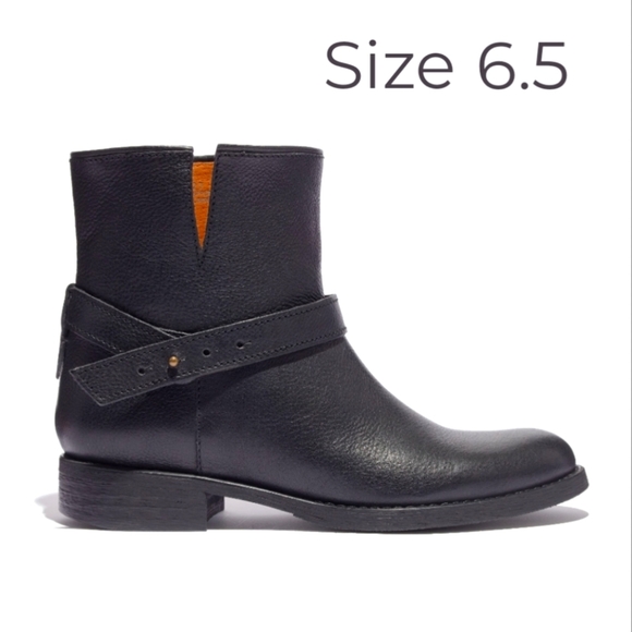 Madewell The Biker Boot black leather size 6.5, Moto, boho, casual - Picture 1 of 9